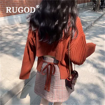 RUGOD Women 's Sweater V-neck Twist Knitted Pullovers Solid Long Sleeve Back Belt Loose fluffy Sweater 2019
RUGOD Women 's Sweater V-neck Twist Knitted Pullovers Solid Long Sleeve Back Belt Loose fluffy Sweater 2019