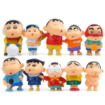 10pcs/lot Modelling Crayon Shin-chan Cosplay Figures Toys PVC Action Figure Collectible Model Toy Micro Landscape For Garden
10pcs/lot Modelling Crayon Shin-chan Cosplay Figures Toys PVC Action Figure Collectible Model Toy Micro Landscape For Garden