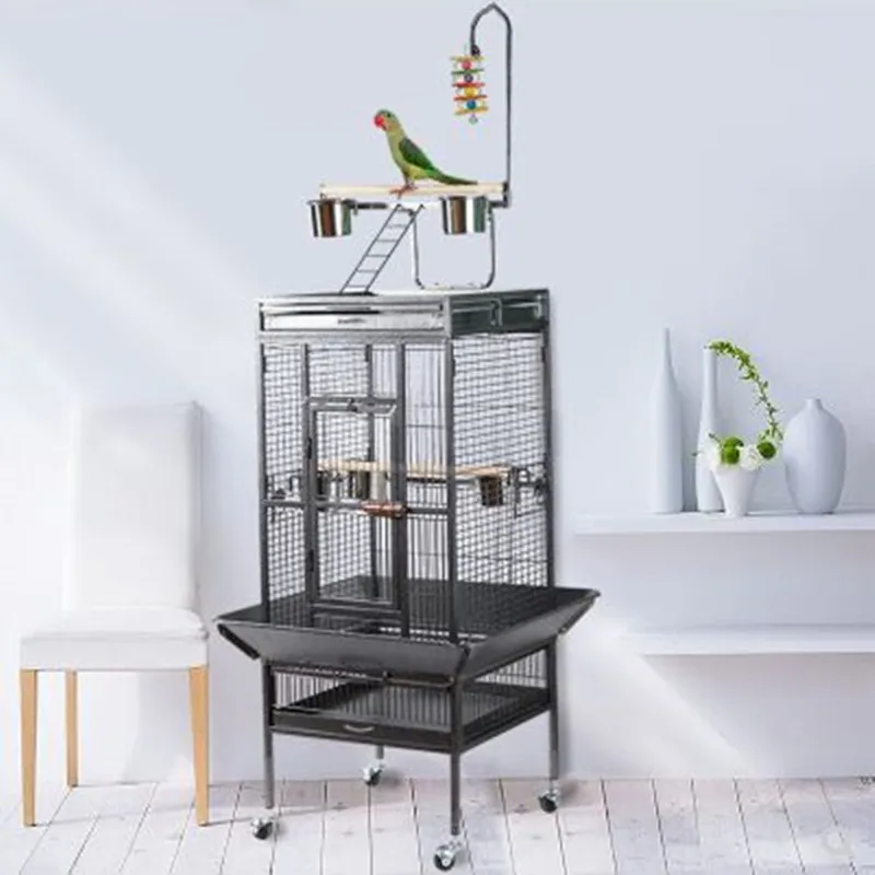 Large and medium-sized export luxury cage tiger skin Xuanfeng peony small sun monk parrot cage Grackle bird cage72x72x161cm
Large and medium-sized export luxury cage tiger skin Xuanfeng peony small sun monk parrot cage Grackle bird cage72x72x161cm