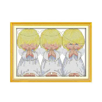 Prayer Little Angel Cross Stitch Manual DIY Line Embroidery Mini Angel Baby Pictures Dmc 11ct 14ct Printed Canvas Needlework Set
Prayer Little Angel Cross Stitch Manual DIY Line Embroidery Mini Angel Baby Pictures Dmc 11ct 14ct Printed Canvas Needlework Set