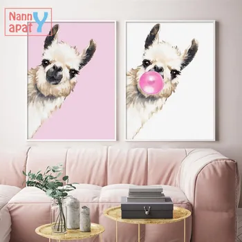 Funny Llama Bubble Wall Art Canvas Painting Nordic Posters And Prints Animals Wall Pictures For Living Room Baby Room Decoration
Funny Llama Bubble Wall Art Canvas Painting Nordic Posters And Prints Animals Wall Pictures For Living Room Baby Room Decoration