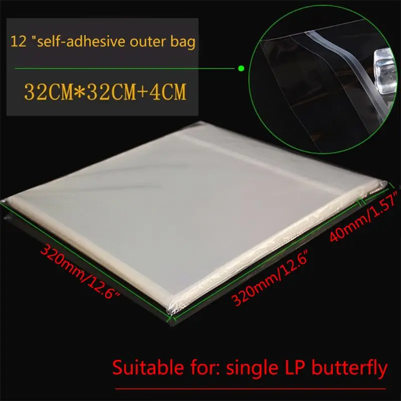 50Pcs 12\" Recording Protective Sleeve for Turntable Player LP Vinyl Record Bag D08A
50Pcs 12\" Recording Protective Sleeve for Turntable Player LP Vinyl Record Bag D08A