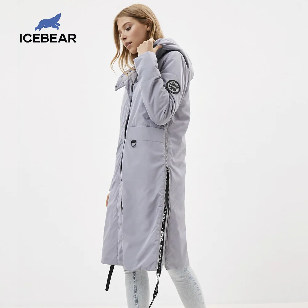 ICEbear 2020 Женская весенняя куртка качественное женское пальто длинная женская