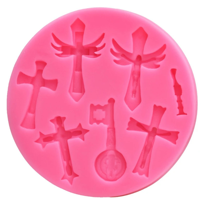 Cross Shape Keychain Silicone Mold Cross Pendant Fondant Mold Pudding Cupcake Cake Topper Decoration Mould Craft Tools
Cross Shape Keychain Silicone Mold Cross Pendant Fondant Mold Pudding Cupcake Cake Topper Decoration Mould Craft Tools