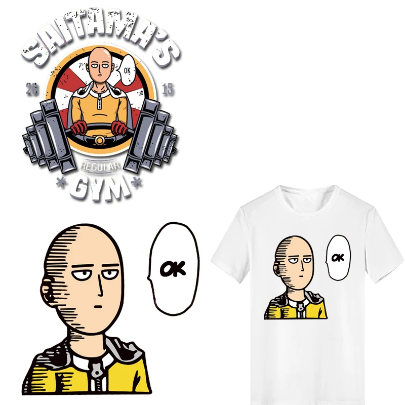 ONE PUNCH-MAN Iron on Anime Patches Stripes Thermo Stickers on Clothes Applique Iron-on Transfers for Clothing DIY T-shirt Jeans
ONE PUNCH-MAN Iron on Anime Patches Stripes Thermo Stickers on Clothes Applique Iron-on Transfers for Clothing DIY T-shirt Jeans