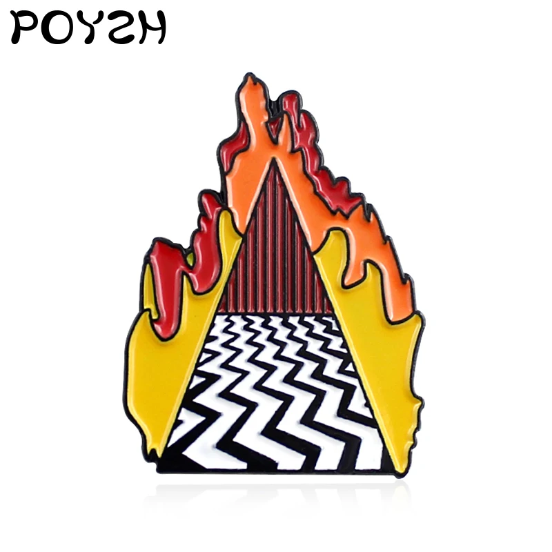 Dougie Jones Twin Peaks Brooch Flame Red House Mystery Power Double Peak Symbol Enamel Pin Backpack Badge Friends Gift Broche
Dougie Jones Twin Peaks Brooch Flame Red House Mystery Power Double Peak Symbol Enamel Pin Backpack Badge Friends Gift Broche