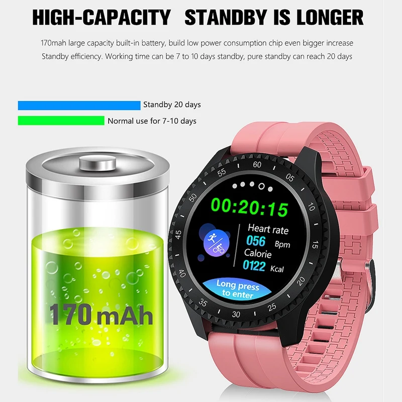 F17 Smart Watch 1.54 Inch IP68 Sport Smartwatch for Android IOS 
F17 Smart Watch 1.54 Inch IP68 Sport Smartwatch for Android IOS