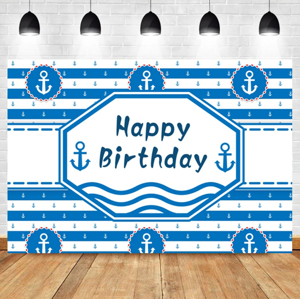 Laeacco Baby Birthday Party Blue Stripes Sailor Anchor Portrait Custom Backdrop Photographic Photo Background For Photo Studio
Laeacco Baby Birthday Party Blue Stripes Sailor Anchor Portrait Custom Backdrop Photographic Photo Background For Photo Studio