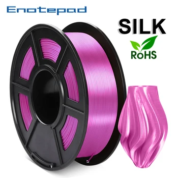 PLA 1kg SILK Filament Full colors Enotepad 1.75mm 2.2 lbs per roll No-toxic 3D Printer Filament for DIY with Vacuum packaging 
PLA 1kg SILK Filament Full colors Enotepad 1.75mm 2.2 lbs per roll No-toxic 3D Printer Filament for DIY with Vacuum packaging