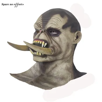 Halloween Horror Fangs Warcraft Mask Headgear Cosplay Monster Headgear Props Cross-border Orc Mask Halloween Prop Horror Costume
Halloween Horror Fangs Warcraft Mask Headgear Cosplay Monster Headgear Props Cross-border Orc Mask Halloween Prop Horror Costume