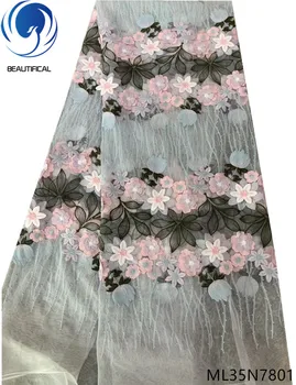Beautifical nigerian lace fabrics New arrival multi embroidery flowers tulle lace fabric for dress 5yards french lace ML35N78
Beautifical nigerian lace fabrics New arrival multi embroidery flowers tulle lace fabric for dress 5yards french lace ML35N78