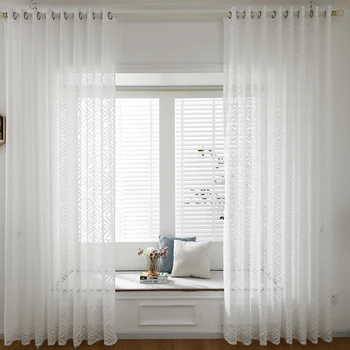 White Tulle Curtains Window Screening Drap Sheer Voile Customize Panel Leaf Pattern Curtains for Living Room Home Decor Q30
White Tulle Curtains Window Screening Drap Sheer Voile Customize Panel Leaf Pattern Curtains for Living Room Home Decor Q30