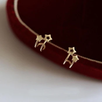 9K solid gold unique Star chic stud earring Dainty minimalist minimal gift
9K solid gold unique Star chic stud earring Dainty minimalist minimal gift