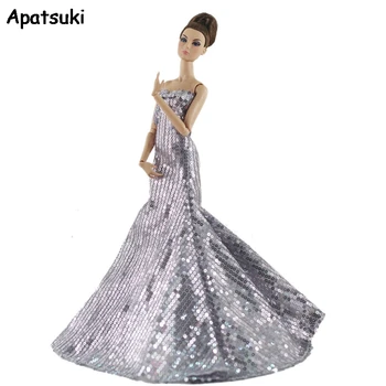 Silver Sequin Fashion Doll Clothes For Barbie Doll Outfit Princess Gown 1/6 Doll Accessories Party Dress For Barbie Doll Clothes
Silver Sequin Fashion Doll Clothes For Barbie Doll Outfit Princess Gown 1/6 Doll Accessories Party Dress For Barbie Doll Clothes