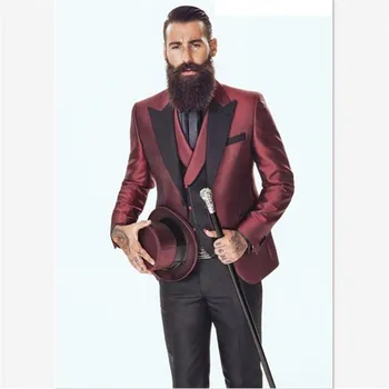 New Classic Men’s Suit Smolking Noivo Terno Slim Fit Easculino Evening Suits For Men Groom Tuxedo Wine Red Peaked Lapel Partyt)
New Classic Men’s Suit Smolking Noivo Terno Slim Fit Easculino Evening Suits For Men Groom Tuxedo Wine Red Peaked Lapel Partyt)