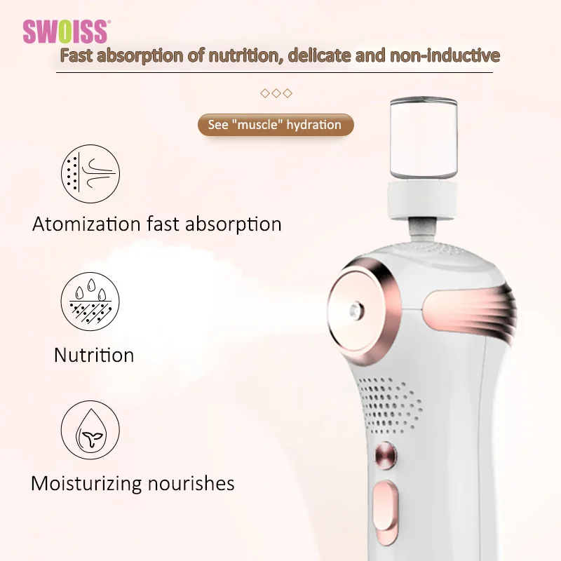 SWOISS Nano Spray Hand-Held Oxygen Hydrating Humidifier Portable Skin Mist Sprayer Essence Imported Facial Beauty Instrument
SWOISS Nano Spray Hand-Held Oxygen Hydrating Humidifier Portable Skin Mist Sprayer Essence Imported Facial Beauty Instrument
