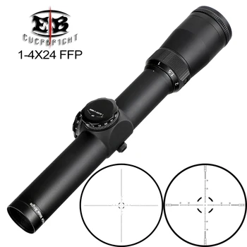 EB 1-4X24 FFP Compact Sight Hunting Riflescopes First Focal Plane Tactical Glass Reticle Rifle Scope
EB 1-4X24 FFP Compact Sight Hunting Riflescopes First Focal Plane Tactical Glass Reticle Rifle Scope