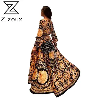 Z-ZOUX Women Dress Retro Print Dresses Deep V Neck Split Sexy Dress Long Sleeve High Waist Lace Up Long Dress Summer 201 New
Z-ZOUX Women Dress Retro Print Dresses Deep V Neck Split Sexy Dress Long Sleeve High Waist Lace Up Long Dress Summer 201 New