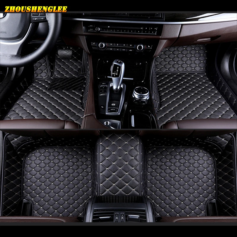 

zhouehnglee Custom car floor mats for Cadillac all models SRX CTS Escalade ATS CT6 XT5 CT6 ATSL XTS SLS car accessories styling