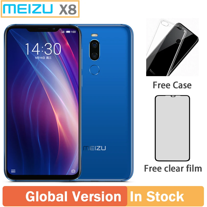 

Original Meizu X8 4G 64G 4G LTE Cell Phone Snapdragon 710 Octa Core 6.2'' 2220 x 1080P Dual Rear Camera 3210mAh Fingerprint