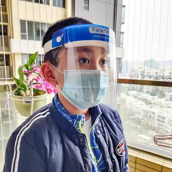 

Kids Clear Anti-fog Dust-proof Protective Visor Full Face Covering Mask Shield Prevent the Spread of Saliva Kids Breathable Mask