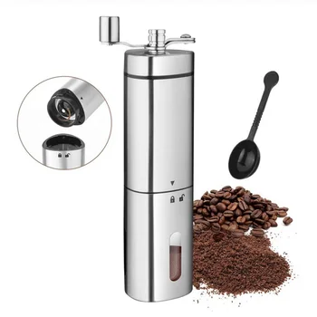 Portable Manual Stainless Steel Coffee Bean Grinder Adjustable Handheld Coarseness Ceramic Coffee Grinder
Portable Manual Stainless Steel Coffee Bean Grinder Adjustable Handheld Coarseness Ceramic Coffee Grinder