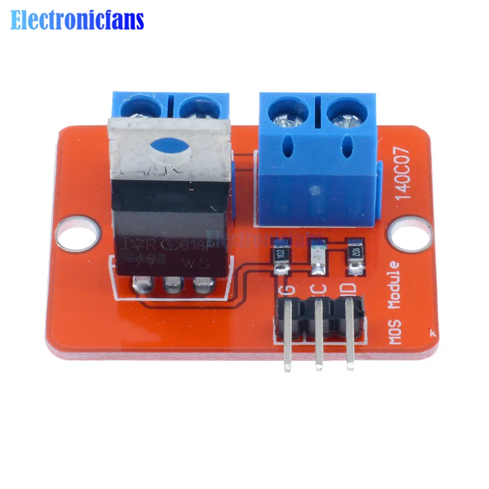 Топ Mosfet и кнопка IRF520 модуль драйвера для Arduino MCU ARM Raspberry Pi 3 в 5 Power MOS PWM Dimming