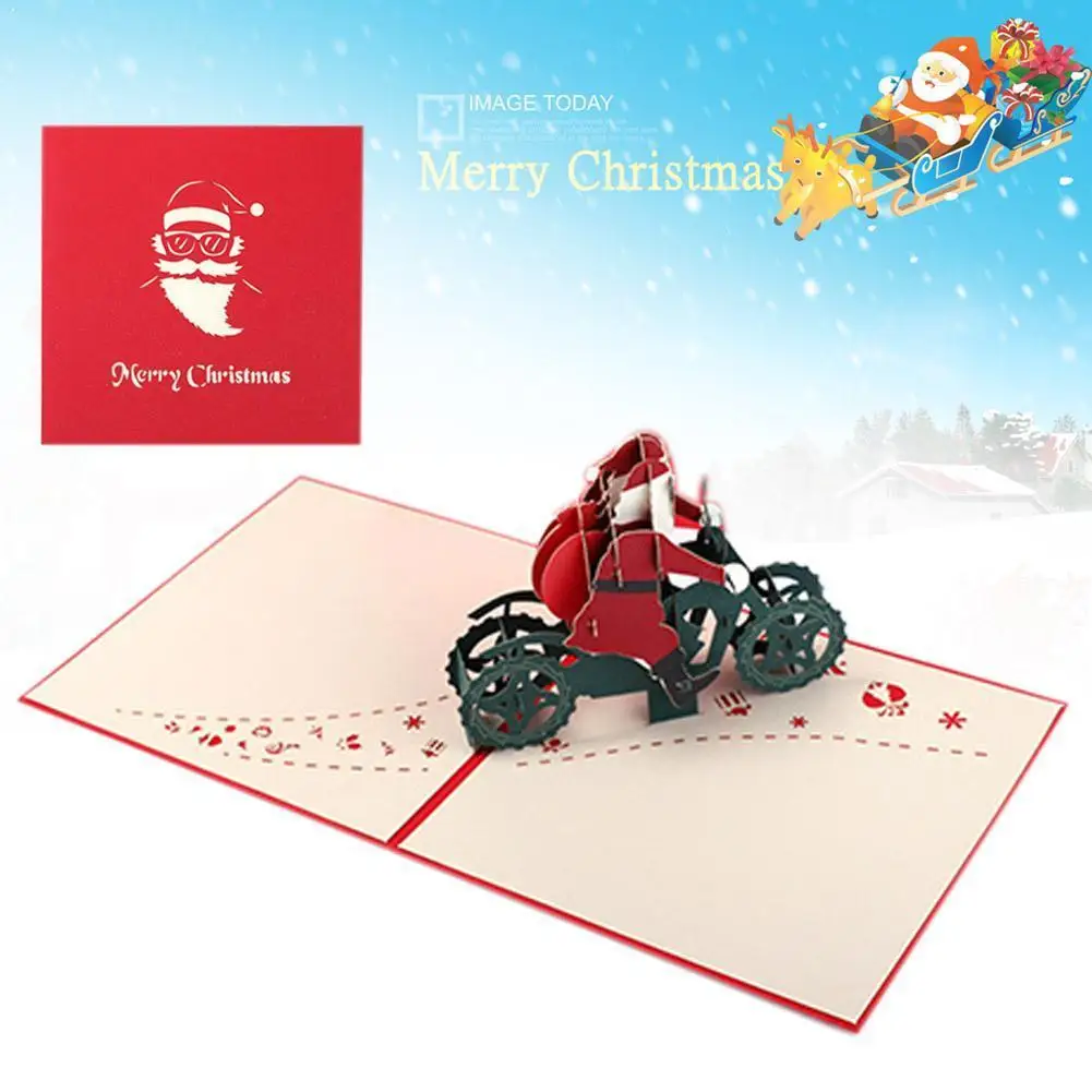Christmas Three-dimensional Greeting Card Santa Claus A Card Paper 3d Customization Christmas Handmade Motorcycle Riding Ca Z5Y9
Christmas Three-dimensional Greeting Card Santa Claus A Card Paper 3d Customization Christmas Handmade Motorcycle Riding Ca Z5Y9
