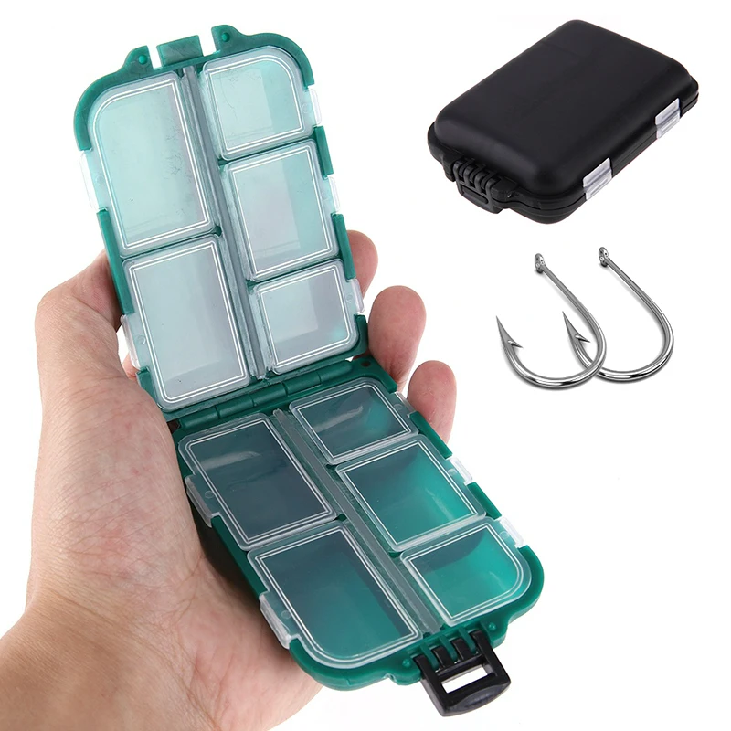1pc Rectangular Fish Hook Box 10 Compartment Storage Box Plastic Fishing Bait Spoon Hook Bait Box Gadget Box Fishing Accessories
1pc Rectangular Fish Hook Box 10 Compartment Storage Box Plastic Fishing Bait Spoon Hook Bait Box Gadget Box Fishing Accessories