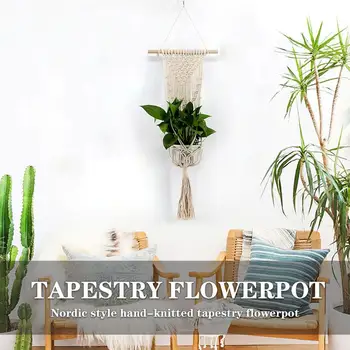Beautiful Flower Pot Holder Plant Fiber Balcony Economic Decoration Plant Hanging Rope Creative Plant Hanger Flowerpot Planter
Beautiful Flower Pot Holder Plant Fiber Balcony Economic Decoration Plant Hanging Rope Creative Plant Hanger Flowerpot Planter