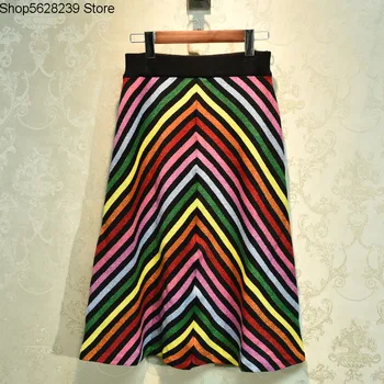 2020 Early Autumn G Stripes Bright Silk Knitting Half Body Skirt A Word Skirt Middle Skirt Elegant Wild Umbrella Skirt
2020 Early Autumn G Stripes Bright Silk Knitting Half Body Skirt A Word Skirt Middle Skirt Elegant Wild Umbrella Skirt