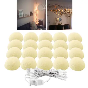 LED String Light Cotton Ball Lights Ivory White 3 M 220V 20 Ball Decor Christmas Cotton Decor Gifts
LED String Light Cotton Ball Lights Ivory White 3 M 220V 20 Ball Decor Christmas Cotton Decor Gifts