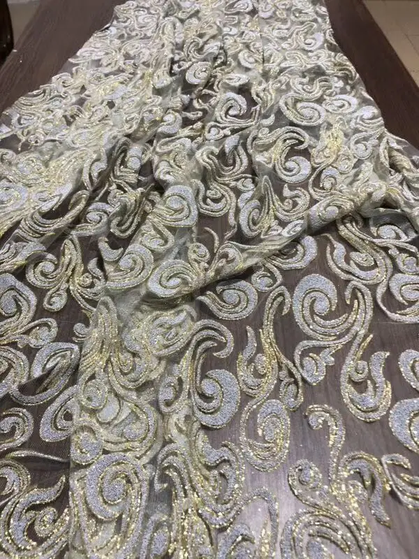 Nigerian Lace Fabric JIANXI.C-98517 with glued glitter african Lace Fabric with glitter
Nigerian Lace Fabric JIANXI.C-98517 with glued glitter african Lace Fabric with glitter