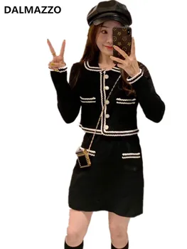 2019 Newest Autumn Fashion Women Peter Pan Collar Pearls Knit Package hip Skirt Suit Short Coat Tops + Skirt Suits 2 Pieces Sets
2019 Newest Autumn Fashion Women Peter Pan Collar Pearls Knit Package hip Skirt Suit Short Coat Tops + Skirt Suits 2 Pieces Sets