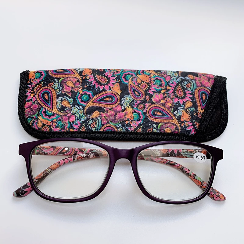 Womens Pocket Printed Reading Glasses with Matching Pouch Spring Hinge Presbyopic Reading Glasses +1.0 1.5 2.0 2.5 3.0 3.5 4.0
Womens Pocket Printed Reading Glasses with Matching Pouch Spring Hinge Presbyopic Reading Glasses +1.0 1.5 2.0 2.5 3.0 3.5 4.0