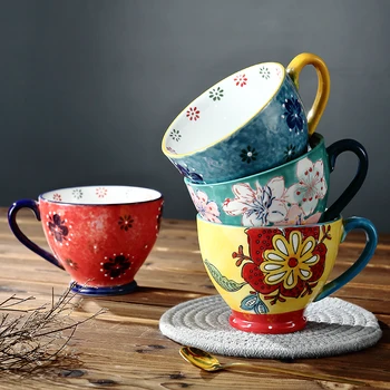 Hand-painted Nordic Large Capacity Personality Breakfast Cup Milk Coffee Oatmeal Mark Ceramic Mug with Creative Trend Water Cup
Hand-painted Nordic Large Capacity Personality Breakfast Cup Milk Coffee Oatmeal Mark Ceramic Mug with Creative Trend Water Cup
