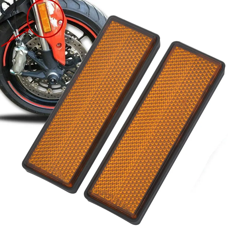 Motorcycle Accessories Front Fork Leg Reflectors Rectangle Sticker Universal Fits for Ducati orange
Motorcycle Accessories Front Fork Leg Reflectors Rectangle Sticker Universal Fits for Ducati orange