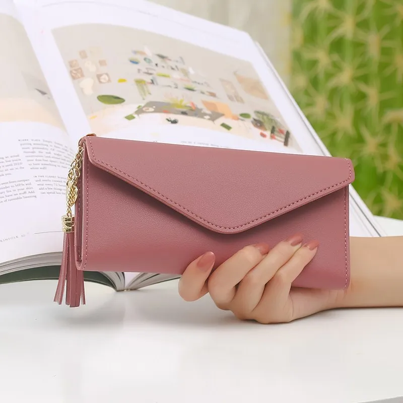 2020 Wallet Women's Long Korean Wallet Tassel Pendant Lychee Pattern Wallet Multi-Card Slots Coin Purse
2020 Wallet Women's Long Korean Wallet Tassel Pendant Lychee Pattern Wallet Multi-Card Slots Coin Purse