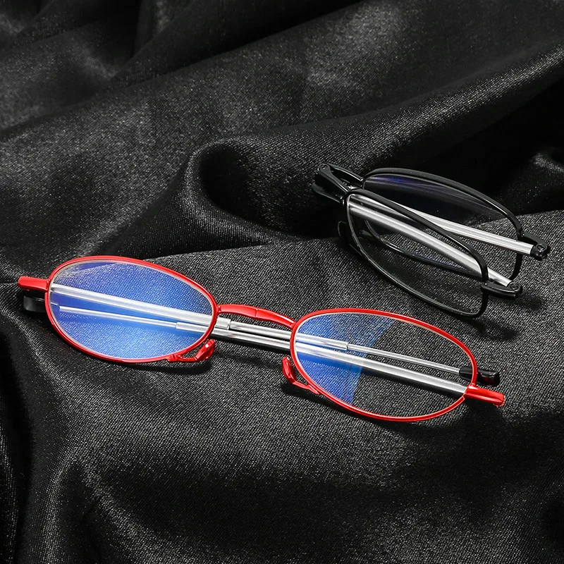 Strength +1.00~+4.00 Blue Light Blocking Folding Reading Glasses Rotating Diopter Computer Glasses Compact Glasses with Case
Strength +1.00~+4.00 Blue Light Blocking Folding Reading Glasses Rotating Diopter Computer Glasses Compact Glasses with Case