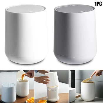 Small Round Plastic Trash Can Wastebasket Garbage Container Bin with Swing Top Lid for Bathrooms Kitchens Home Offices
Small Round Plastic Trash Can Wastebasket Garbage Container Bin with Swing Top Lid for Bathrooms Kitchens Home Offices