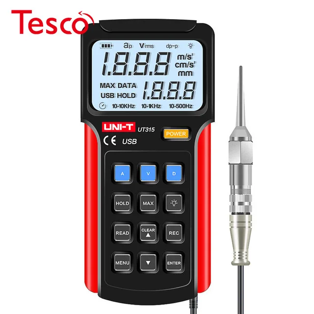 UNI-T UT315 Digital Vibration Meter Digital vibrometer portable vibration measuring instrument LCD Backlight Display USB connect
UNI-T UT315 Digital Vibration Meter Digital vibrometer portable vibration measuring instrument LCD Backlight Display USB connect