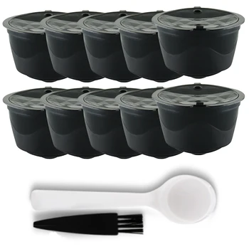 10pcs Refillable Coffee Capsule Filter Kit Spoon Brush For Nescafe Dolce Gusto Coffeemaker Machine Coffeeware Set
10pcs Refillable Coffee Capsule Filter Kit Spoon Brush For Nescafe Dolce Gusto Coffeemaker Machine Coffeeware Set