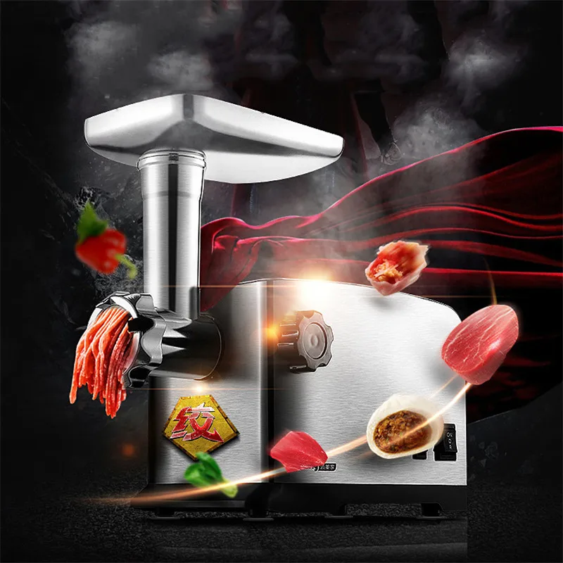 Electric Fully Automatic Meat Grinder Stainless Steel Multifunction Electric Chopper Mincer Food Processor Slicer Enema Machine
Electric Fully Automatic Meat Grinder Stainless Steel Multifunction Electric Chopper Mincer Food Processor Slicer Enema Machine