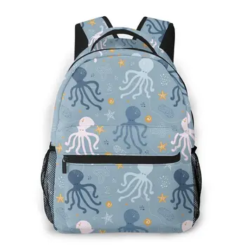 Cute Blue Octopus In The Sea Starfish Waves Backpack School Bags Casual for Teenager Girls Shoulder Bag Travel Bags
Cute Blue Octopus In The Sea Starfish Waves Backpack School Bags Casual for Teenager Girls Shoulder Bag Travel Bags