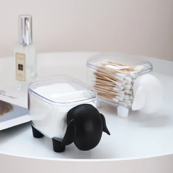 Cute Small Sheep Storage Jar Plastic Desktop Storage Box Toothpick Cotton Swab Box Home Table Decor Storage Box Dust-proof
Cute Small Sheep Storage Jar Plastic Desktop Storage Box Toothpick Cotton Swab Box Home Table Decor Storage Box Dust-proof