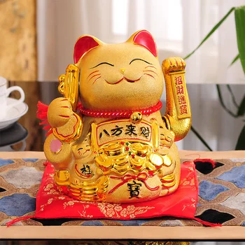 decoration accessories modern feng shui Gold electric shake hands Lucky cat figurine Ceramic bank birthday gifts home
decoration accessories modern feng shui Gold electric shake hands Lucky cat figurine Ceramic bank birthday gifts home