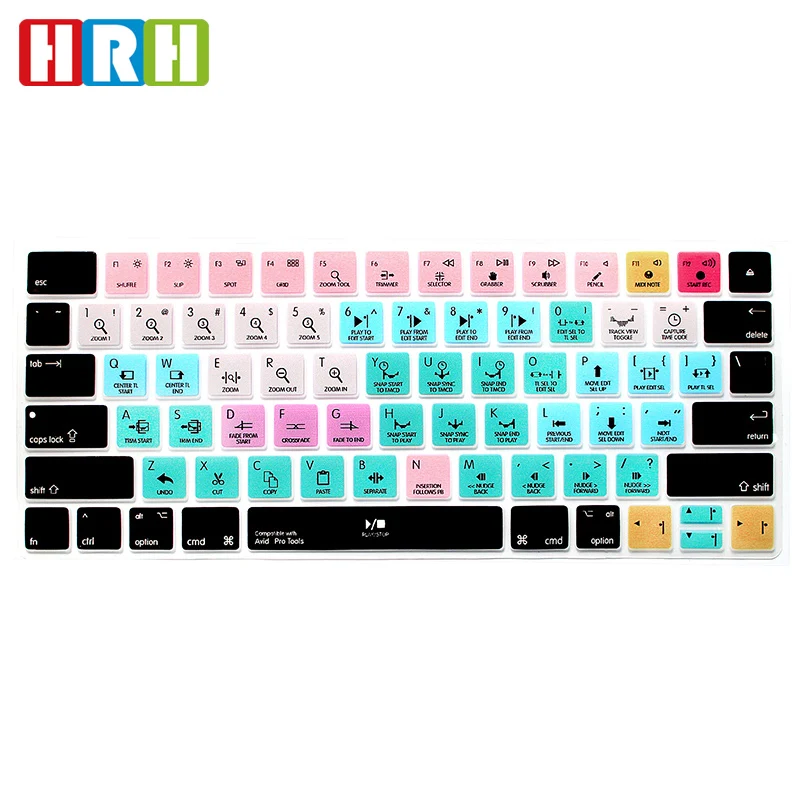 HRH Avid Pro Tools Hotkey Shortcut Functional Keyboard Cover Keypad Silicone Skins Protector For Apple Magic MLA22B/A US Version
HRH Avid Pro Tools Hotkey Shortcut Functional Keyboard Cover Keypad Silicone Skins Protector For Apple Magic MLA22B/A US Version