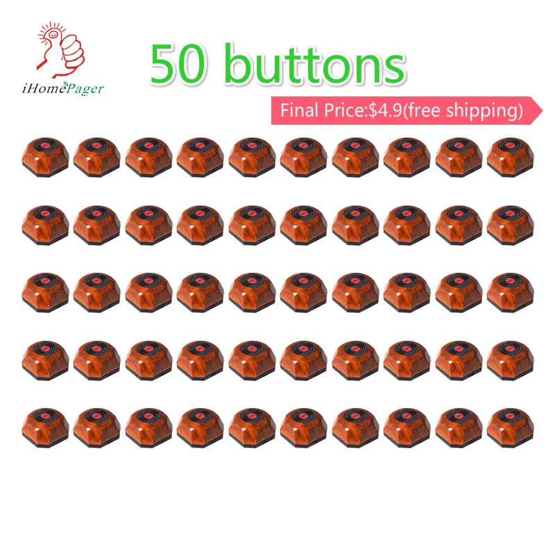Call Button Waiter Calling System Wireless Restaurant Call Button Customer Call Catering Pager Service Wood Cafe Shop 433.92HZ
Call Button Waiter Calling System Wireless Restaurant Call Button Customer Call Catering Pager Service Wood Cafe Shop 433.92HZ