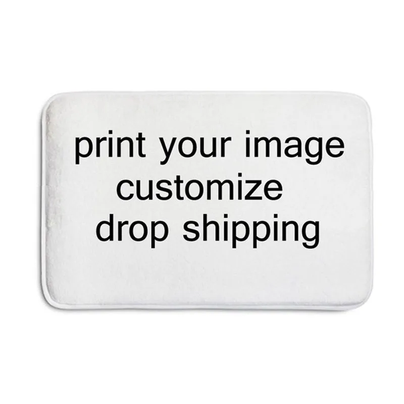 

Custom Your Image/Logo 3D Printing Doormat Carpet Flannel Fabric Home Decoration Door Mat Non-Slip Kitchen Living Room Floor Mat