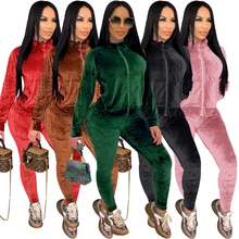 MIL-282 Autumn Winter Women Casual Sporty Solid Velvet Two Pieces Set Top and Pants Soft Female Tracksuit Sweatsuit Outfits
MIL-282 Autumn Winter Women Casual Sporty Solid Velvet Two Pieces Set Top and Pants Soft Female Tracksuit Sweatsuit Outfits
